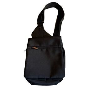Travelon RFID Anti-Theft Crossbody Sling Bag, Black, EUC‎